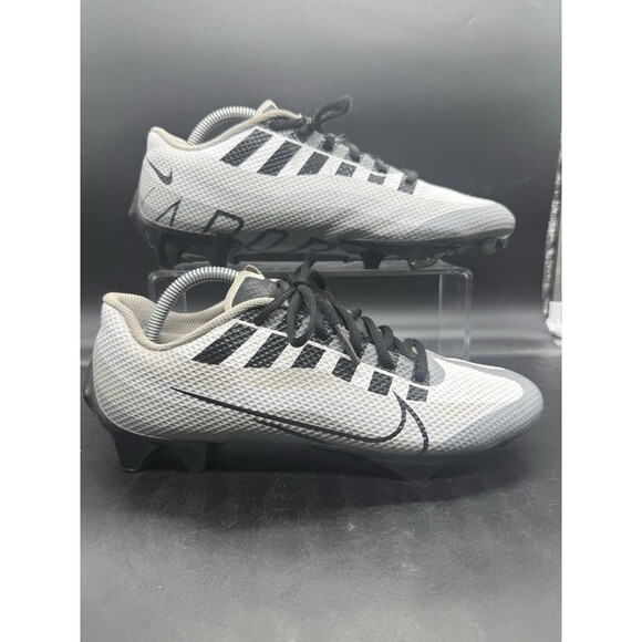 Nike Vapor Edge Speed 360 White Black Grey Football Cleats DQ5110-100 Mens 9 EUC - Picture 1 of 7